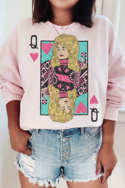Dolly Queen of Hearts Sweatshirt | Plus Size